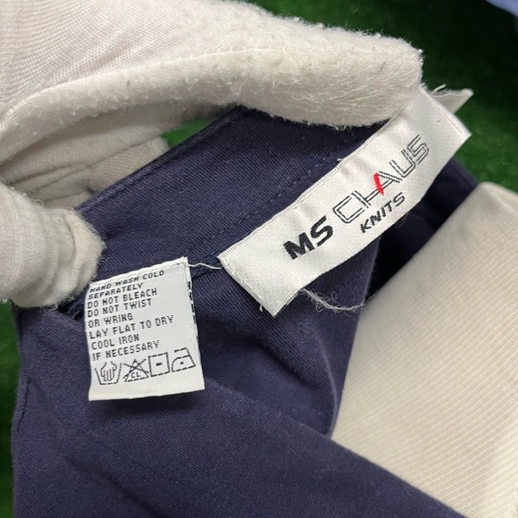 Ms. Chaus knit vintage blue cardigan with gold buttons size large - Picture 9 of 9